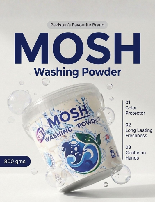 Mosh Washing Powder – 800 gms Detergent for Tough Stains