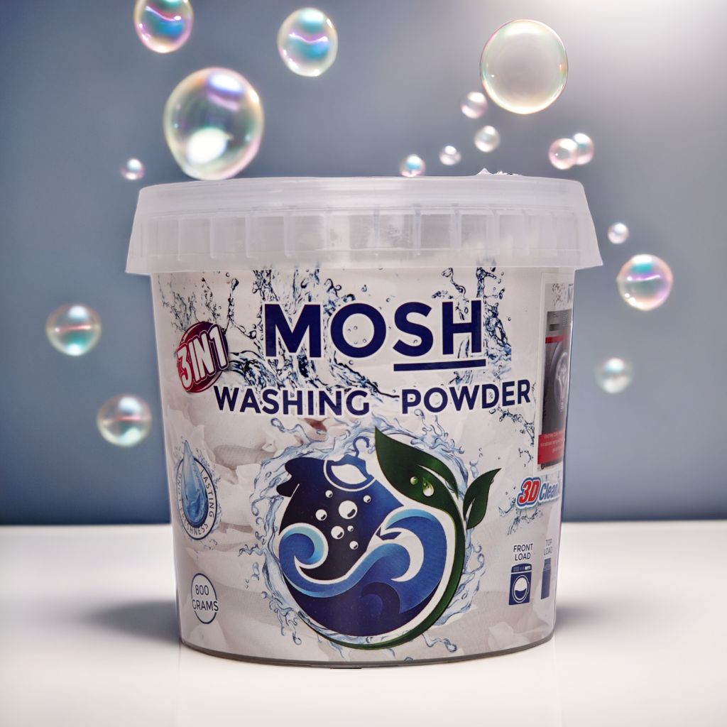 Mosh washing powder 800gms pack for stain removal in Karachi