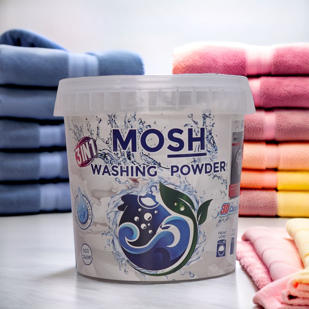 Mosh washing powder 800gms pack for stain removal in Karachi