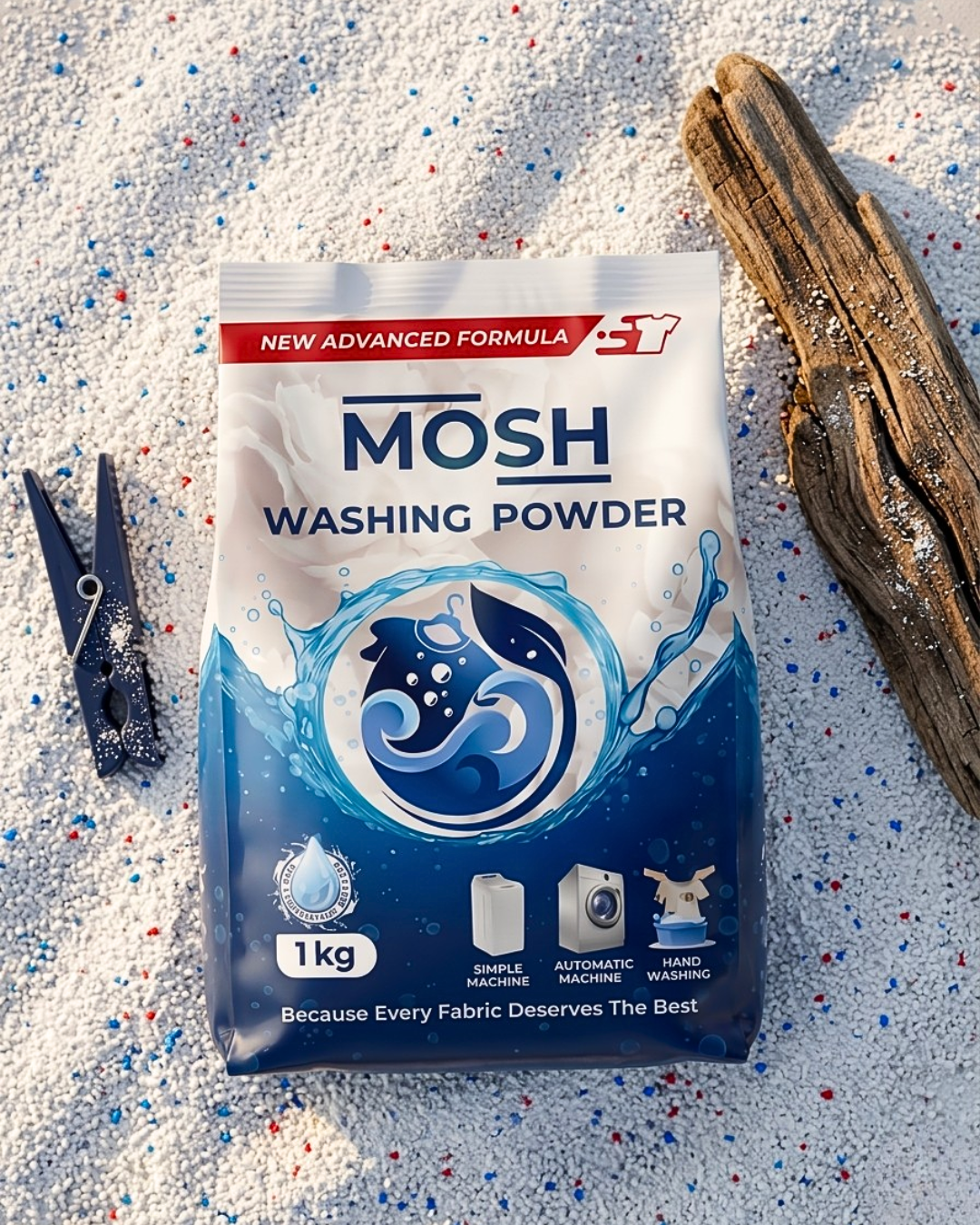 Mosh Washing Powder – 1 kg Detergent for Tough Stains